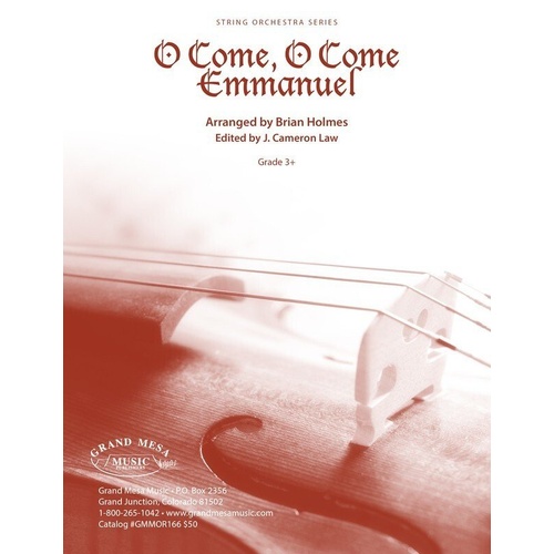 O Come O Come Emmanuel for String Orchestra SO3.5 SC/PTS by Brian Holmes