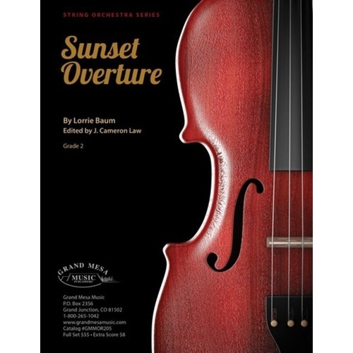 Sunset Overture for String Orchestra SO2 SC/PTS by Lorrie Baum
