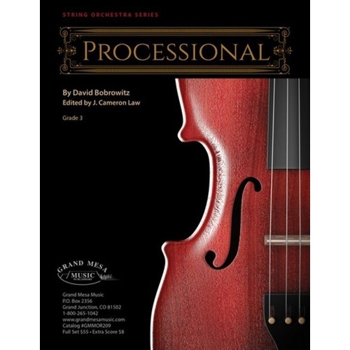 Processional for String Orchestra SO3 SC/PTS by David Bobrowitz