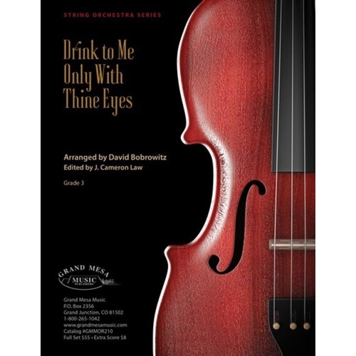Drink to Me Only with Thine Eyes String Orchestra SO3 SC/PTS