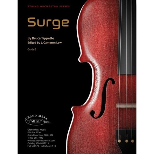 Surge for String Orchestra SO3 SC/PTS by Bruce Tippette