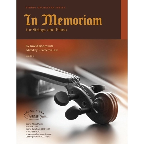 In Memoriam for Piano and Strings by David Bobrowitz