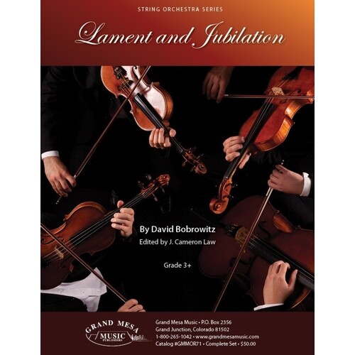 Lament And Jubilation String Orch Gr 3And Score/Parts Book