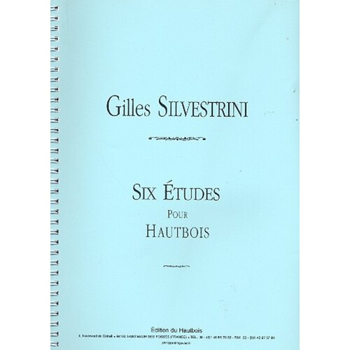 Silvestrini - Six Etudes For Oboe (Softcover Book)