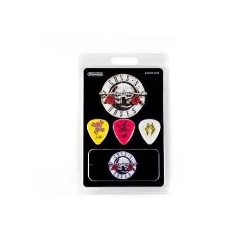 GUNS N ROSES Collector Series Pick Tin & 6 Picks Jim Dunlop