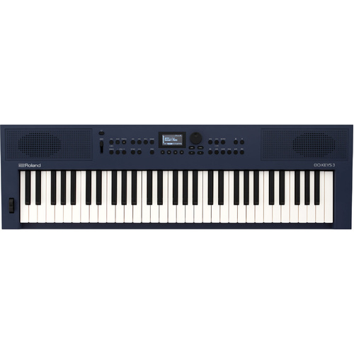 ROLAND GO KEYS 3 Portable Keyboard - Midnight Blue, Simple Music Creation, 61 Keys, Bluetooth Connectivity, Loop Mix Function