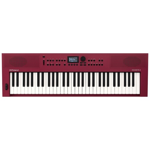 ROLAND GO:KEYS 3 Portable Keyboard - Creative Music Maker in Red, Easy to Use, No Experience Needed, Model GO KEYS 3