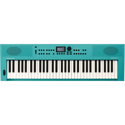 ROLAND GO KEYS 3 Portable Turquoise Keyboard - Easy Music Creation, 61 Keys, Bluetooth Connectivity, Loop Mix Feature