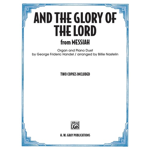 And the Glory of the Lord Organ Sheet Music