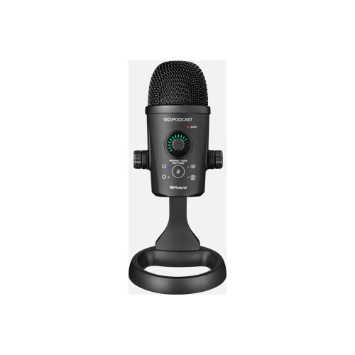 ROLAND GOPODCAST USB Microphone - Integrated Livestreaming System for Easy High-Quality Streaming