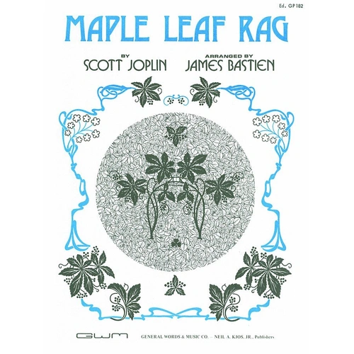 Maple Leaf Rag Simplified Arrangement by Bastien, GP182, Level 4, 8 Pages, Piano