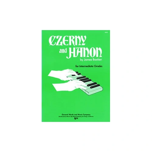 Czerny and Hanon for the Intermediate Grades by Neil A. Kjos Music Company, 64 pages, Piano Studies