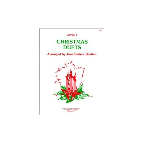Christmas Duets Level 3 Arranged by Jane Bastien for Piano Duet, 16 Pages, Published by Neil A. Kjos Music Company