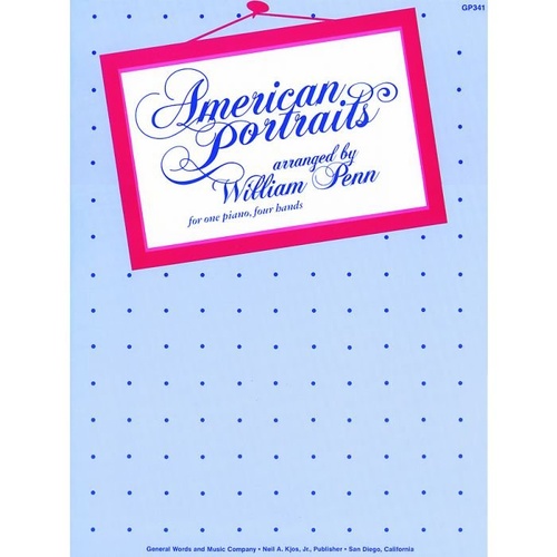 American Portraits Piano Duet by Neil A. Kjos Music Company, 40 Pages
