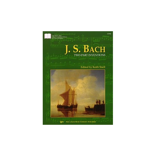 Bach Two-Part Inventions for Piano, Ed Snell, 36 Pages, Neil A. Kjos Music Company