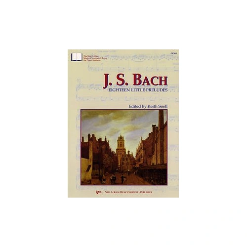 Bach - 18 Little Preludes by Ed Snell for Piano, 36 Pages, Neil A. Kjos Music Company