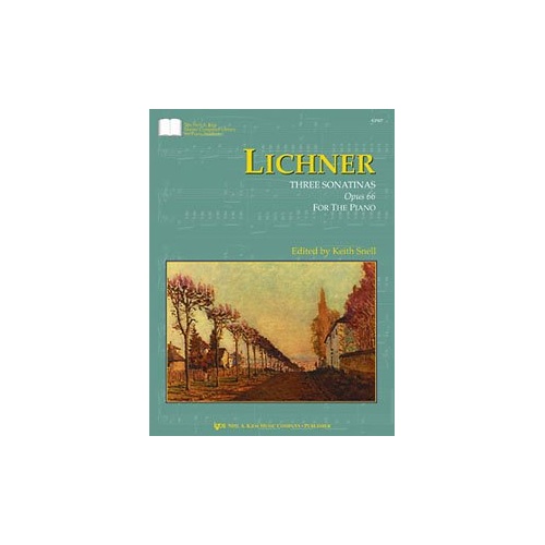 Lichner: Three Sonatinas Opus 66 for Piano, 24 Pages, Modern Edition