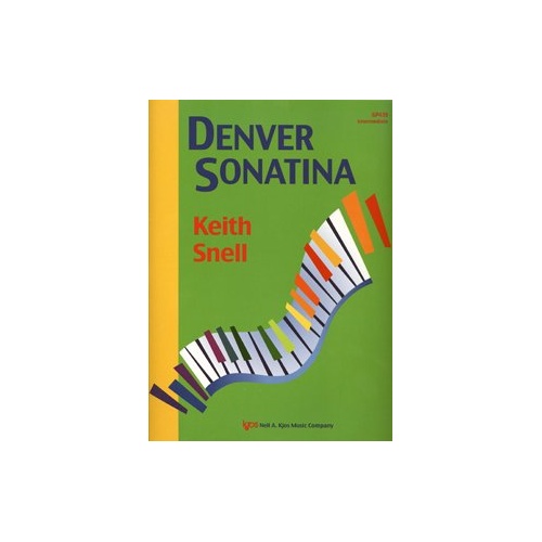 Denver Sonatina for Piano, 12 Pages, Intermediate Level, Two Movements in Sonata-Allegro and Rondo Form, Published by Neil A. Kjos Music Company