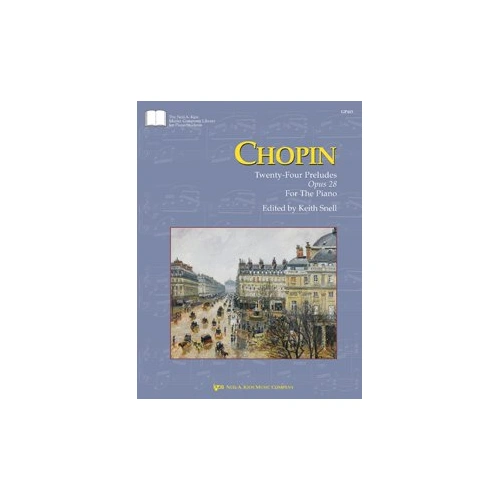 Chopin - 24 Preludes Op. 28 for Piano by Frederic Chopin, 88 Pages, Published by Neil A. Kjos Music Company