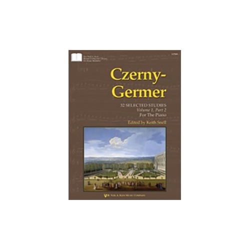 Czerny-Germer 12 Selected Studies Volume 1 Part 2 for Piano by Carl Czerny, 64 Pages, Neil A. Kjos Music Company