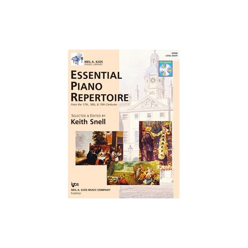 Essential Piano Repertoire Level 8 Book/CD 17th/18th/19th Century