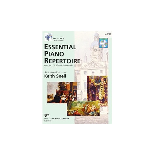 Essential Piano Repertoire Level 10 Book/CD 17th, 18th & 19th Century