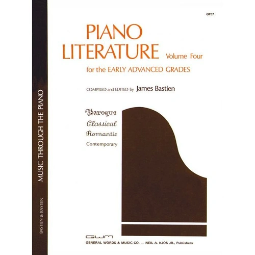 Piano Literature Vol 4 Early Advanced Grades by Neil A. Kjos Music Company, 128 Pages