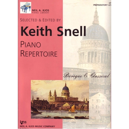 Piano Repertoire Baroque and Classical Prep Level by Neil A. Kjos Music Company, 16 Pages