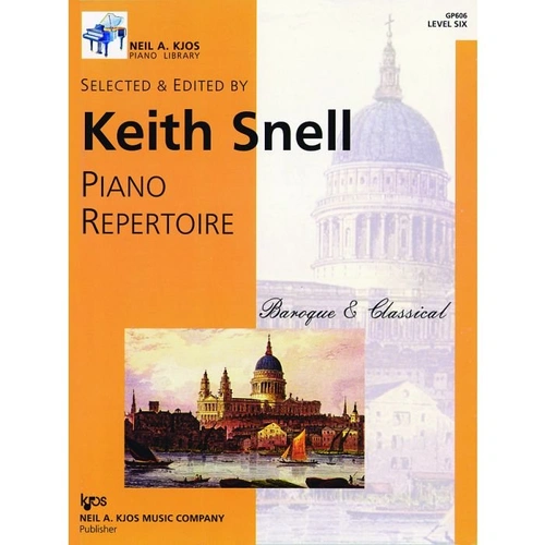 Piano Repertoire Baroque and Classical Level 6 by Neil A. Kjos Music Company, 56 Pages