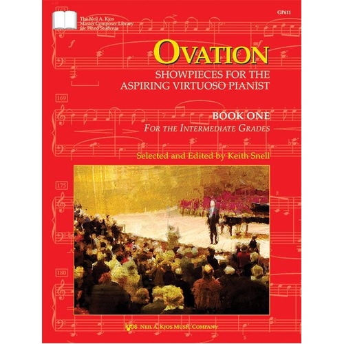 Ovation Book 1 - Piano Music for Intermediate Grades, 47 Pages, Master Composer Library, Neil A. Kjos Music Company