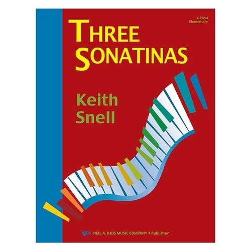 Three Sonatinas for Piano by Neil A. Kjos Music Company, 16 Pages