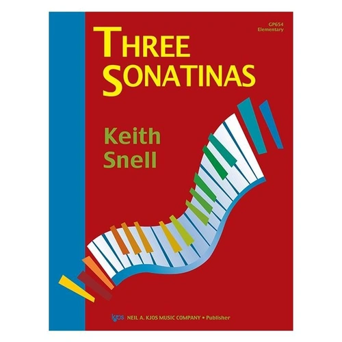 Three Sonatinas for Piano by Neil A. Kjos Music Company, 16 Pages