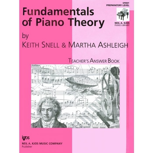 Fundamentals of Piano Theory Prep Teachers Edition