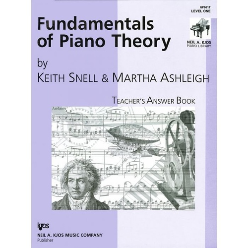 Fundamentals of Piano Theory Level 1 Teacher's Answer Book by Neil A. Kjos Music Company, 20 Pages