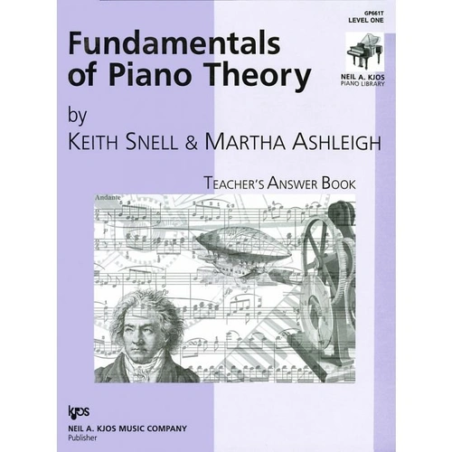 Fundamentals of Piano Theory Level 1 Teacher's Answer Book by Neil A. Kjos Music Company, 20 Pages