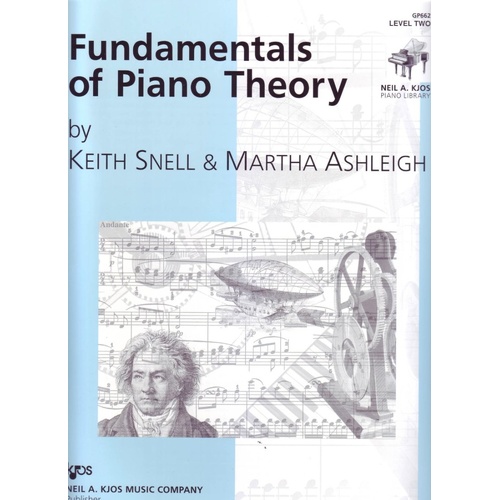 Fundamentals of Piano Theory Level 2 by Neil A. Kjos Music Company, 68 pages, Theory & Manuscript
