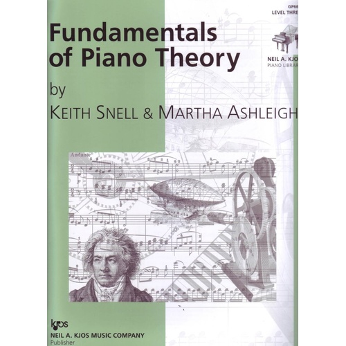 Fundamentals of Piano Theory Level 3 by Neil A. Kjos Music Company, 64 pages