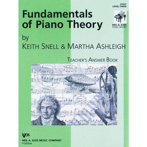 Fundamentals of Piano Theory Level 3 Teacher's Answer Book by Neil A. Kjos Music Company, 20 Pages