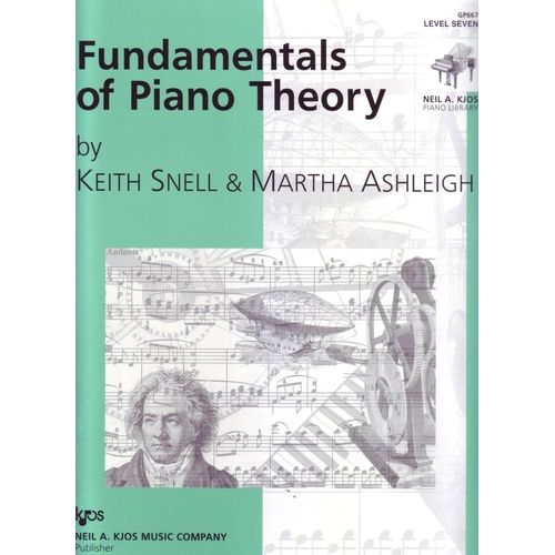Fundamentals of Piano Theory Level 7 by Neil A. Kjos Music Company, 64 pages