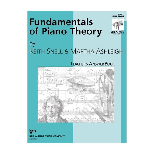 Fundamentals of Piano Theory Level 7 Teacher's Answer Book