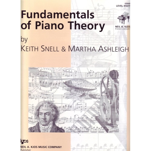 Fundamentals of Piano Theory Level 8 by Neil A. Kjos Music Company, 64 pages
