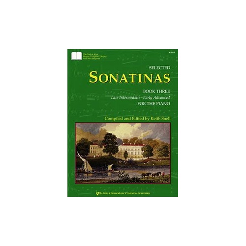 Selected Sonatinas Book 3 by Neil A. Kjos Music Company - Piano - 80 Pages