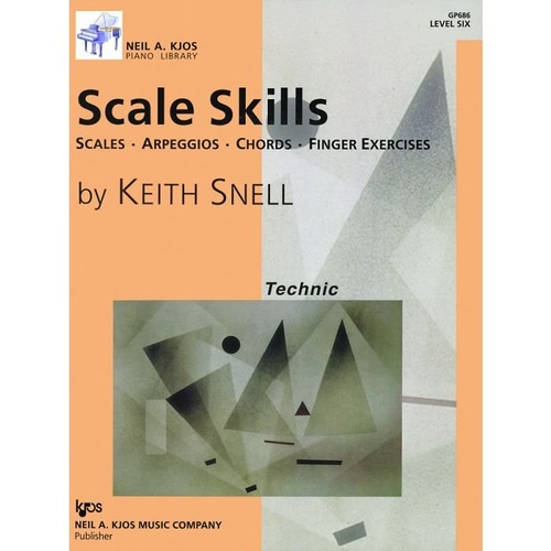 Scale Skills Level 6 - Piano Method Book by Neil A. Kjos Music Company, 36 Pages