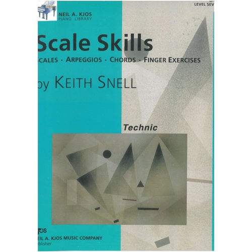 Scale Skills Level 7 by Keith Snell for Piano, 36 Pages, Neil A. Kjos Music Company