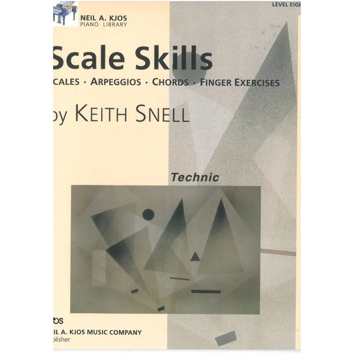 Scale Skills Level 8 for Piano, 36 Pages, Published by Neil A. Kjos Music Company