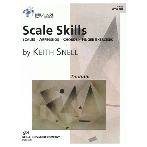 Scale Skills Level 10 Piano Book - 40 Pages by Neil A. Kjos Music Company
