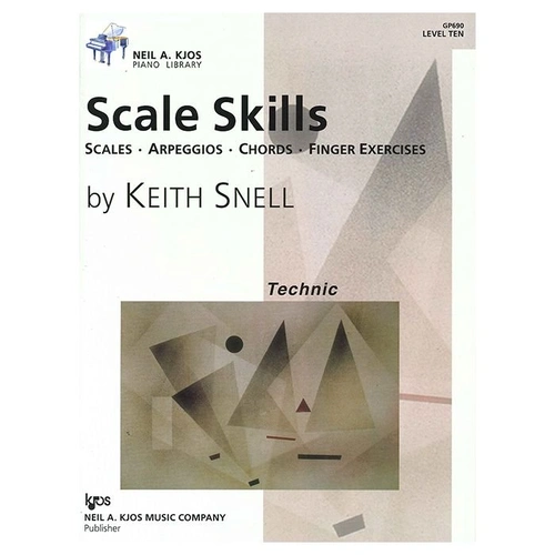 Scale Skills Level 10 Piano Book by Neil A. Kjos Music Company, 40 Pages