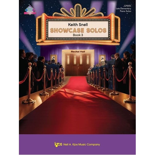 Showcase Solos Book 3 by Keith Snell for Piano - 23 Pages - Neil A. Kjos Music Company