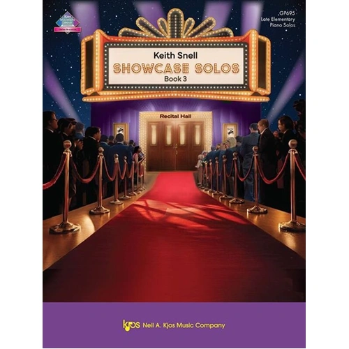 Snell Showcase Solos Book 3 for Piano, Late Elementary-Level Pieces, 23 Pages, Includes Beethoven Arrangement, Online Recordings Available