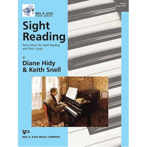 Sight Reading Level 2 by Diane Hidy & Keith Snell, Neil A. Kjos Music Company, 32 pages, Piano, Piano Sight Reading series